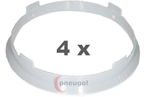 4 x pneugo! Bagues de centrage pour jantes alu 67.1 mm - 65.1 mm