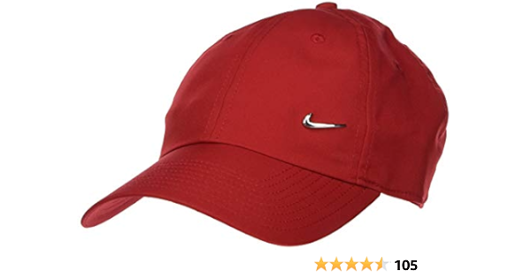 nike metal swoosh cap red