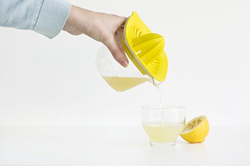 Brabantia 110085 Saftpresse mit Messbecher 500 ml, Plastik, gelb, 28.5 x 28.5 x 15 cm - 4