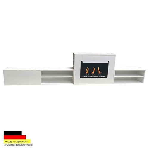 Kaminbau Mierzwa ( df-shopping ) Caminetto a bioetanolo e Gel, Modello 00234W, Bianco, 27 Pezzi Set
