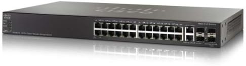 Cisco SG500-28-K9-G5 Stackable Managed Switch (Black)