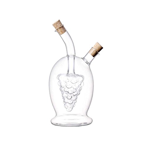 Gazechimp 2-Auslass Olivenöl Glas Essigflasche Glasflasche - 5