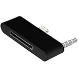 UNOTEC Adaptador Audio Dock iPhone 6 / 6S Negro