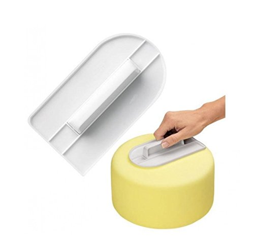 Hosaire Kuchen Glatter Modellierwerkzeug Marzipan DIY Backen Werkzeuge Kunststoff Kuchen dekorieren,Weiss