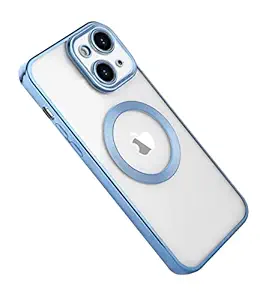 A3sprime Back Cover for iPhone 13 [Shockproof and Drop Protective Soft Transparent Case with 9H Hardness Back Camera Lens Protector ] Colour - Blue