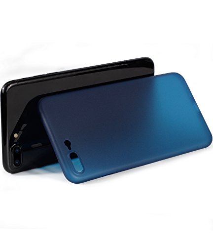 TOZO for iPhone 7 Plus Case iPhone 8 Plus Case, PP Ultra Thin [0.35mm] World's Thinnest Protect Hard Case [ Semi-transparent ] Lightweight 5.5 inch. [Matte Ore blue]