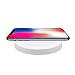 Produktbild Gusspower Fast Wireless Ladegerät, Tragbares Qi Drahtloses Ladestation Charger Ständer für iPhone 8/8 Plus, iPhone X Samsung Galaxy Note 8, S8 Plus, S7 S6 Edge [Kein Netzteil] [Ultra Slim] (Weiß)