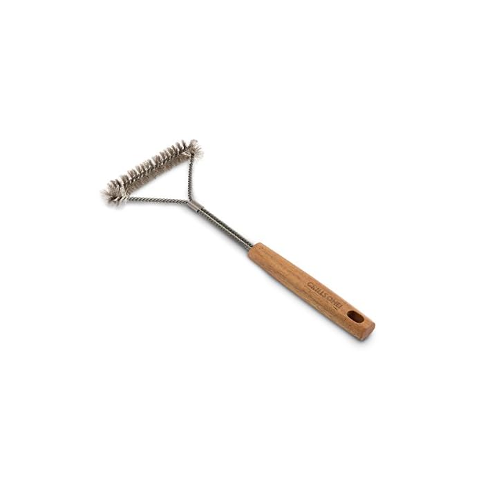 Grillbrste Mit Edelstahlborsten 41 X 18 Cm Von Grillsome Praktische Edelstahlbrste Mit Griff Aus Akazienholz 3 Seitigem Brstenkopf Zur Grillreinigung Extra Dicke Borsten Top Grill Zubehr