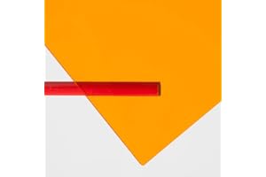 MW MATERIALS WORLD Metacrilato naranja transparente - DINA4 x 3 mm