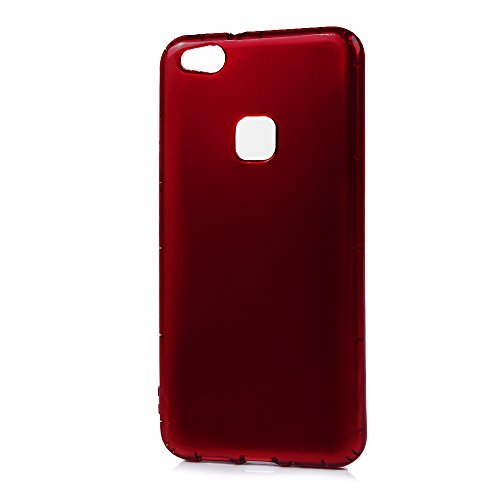 Huawei P10 Lite Silikon Case Huawei P10 Lite Handyhülle YOKIRIN Premium Relief Flexible TPU Silikon Case Schutzhülle Weich Cover Handytasche Etui Handycase Slim Fit Rutschfest Kratzfest Silikonhülle Rote - 3