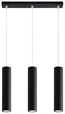 Sollux Lighting Lagos 3 Suspension en acier Noir