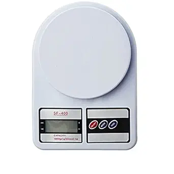 ACEYANK Digital Weighing Scale, Multipurpose Portable Electronic Digital Weighing Scale Weight Machine 10 Kg - SF 400A - White