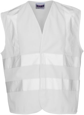 RTY Enhanced Vis Kids Unisex Hi / Enhanced Visibility Vest Top (M) (True White)