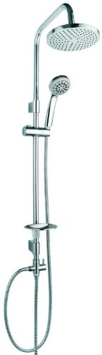 Design Duschset Dusche Duschstange Handbrause Regenbrause Kopfbrause Chrom