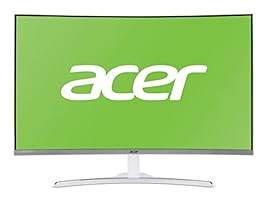 Acer ED322Q 81cm (32 Zoll Full HD) Curved Monitor (VGA, DVI, HDMI, 4ms Reaktionszeit, Full HD Auflösung, 1920 x 1080) silber
