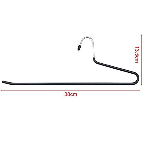 Yahee 20 Stück Hosenbügel Kleiderbügel Hosenspanner Clipbügel Rockbügel 38 x 13,5cm - 4