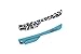 Brow Shaper Hair Removal Dermaplaning Tool Set of 2 Blue Leopard Print Colletion Pain Free, Safe and Portable. Great for Eyebrows, Peach Fuzz and all Types of Facial Hair