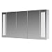 Produktbild Eurosan 3-türiger Spiegelschrank, Superflach, Integrierte LED-Frontbeleuchtung, Breite 120 cm, Weiß, Sydney, S120