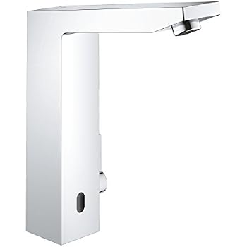 Grohe Eurocube E, Badarmatur - Elektronische Waschtischarmatur, 6 V, mit Mischung, ohne ...