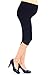Liang Rou Belly Support Ultra Thin Stretch Maternity Cropped Leggings Black M