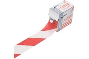 MAURER Cinta Señalización Roja/Blanca Rollo 70 mm. x 200 Metros