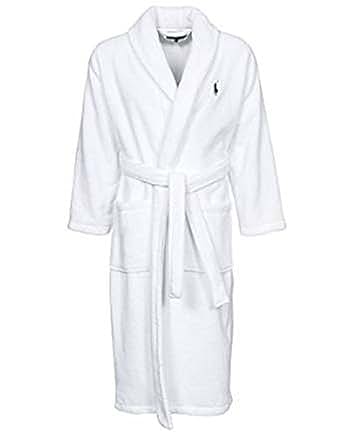 Ralph Lauren - Peignoir ralph lauren blanc L: Amazon.fr: V??tements et accessoires
