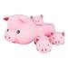 Produktbild Wascoo Spielzeug für Kinder Kindertag Geschenk Mutter und Baby Rubber Race Quietschendes Schwein Familie Bad Spielzeug Kinder Spiel Spielzeug