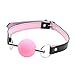 Produktbild OdeJoy Kieselgel Einstellbar Beschwerde Mundstopfen Sklave Silikon Ball Gag Fetisch Mundstück Einschränkend Spielzeuge Voll Weich Spaß Spielzeug Analplug Masturbations Gerät (Rosa, 1 PC)