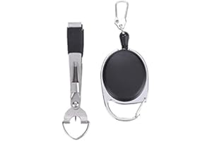 Yosoo Health Gear Pince à Ligne de pêche, Coupe-Ligne de pêche avec rétracteur Zinger