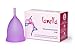 Produktbild Menstruationstasse lavella | 100% medizinisches Silikon | wiederverwendbar, nachhaltig & kostensparend | inkl. Aufbewahrungsbeutel | Alternative zu Tampons & Binden | Lila - Größe - L (large)