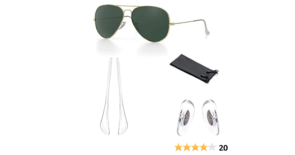BEHLINE - Kit di riparazione per occhiali da sole Ray-Ban Aviator RB 3025,  con custodia : Amazon.it: Abbigliamento