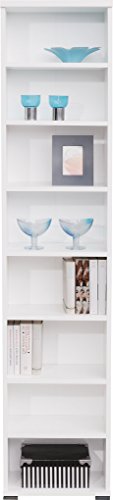 CS Schmalmöbel 9012/49 CD-Regal 49 Rio Art, 44 x 199 x 28 cm, weiß - 4