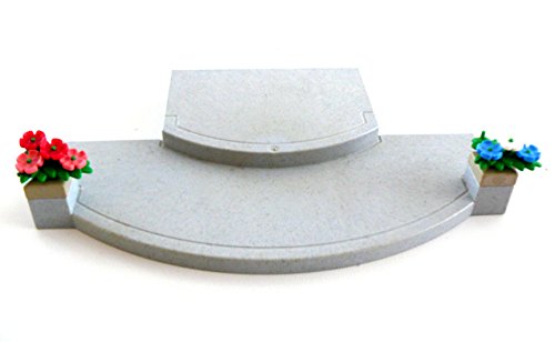 Preisvergleich Produktbild playmobil ® - 1 X System Eingangsplatte mit runden Stufen und Blumen