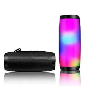 GLAMPANDA Power Boost DJ Sound Portable Rechargeable Waterproof Flashing LED Light Wireless Subwoofer/Outdoor/Home Audio TG-157 Bluetooth Speaker with AUX |USB|SD Card Slot & FM Support (Random Color)