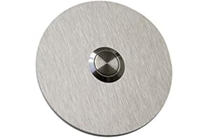 HDmirrorR Designer Klingel Türklingel Klingelplatte 3mm Edelstahl V2A 80mm kf