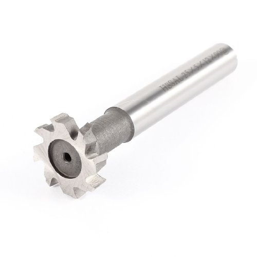 Fräser 5 mm Tiefe 25 mm Schneiden Dia 8 Flöten HSS T Slot Schaftfräser