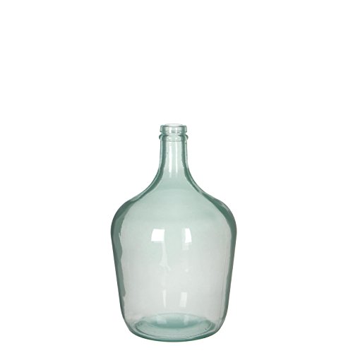 Mica decorations 1011077 Diego Flasche, Glas, weiss, 18 x 18 x 30 cm
