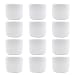 12 Pcs 50G Empty Clear Plastic DIY Homemade Travel Lip Balm Cosmetic Cream Pasty Fluid Packing Jar Tin Box Container White