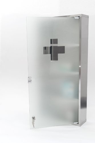 Intercube 80x40cm JUMBO DESIGN Medizinschrank Arzneischrank Edelstahl XXXXL - 2