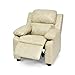Produktbild Gepolsterte Einsitzer Kinder Sofa Set Kinder Couch Seating Spiel Stuhl Sitz Sessel Fußhocker Schlafbar Leder (Beige)