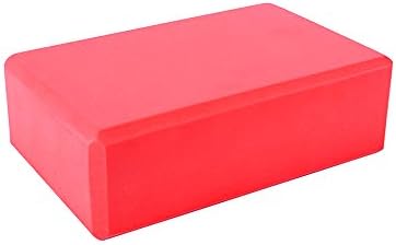 Sijueam 2 PACK,Non slip Yoga Brick Block High-Density Foam Brick Stretch Health Pilates Fitness Home Exercise,Red