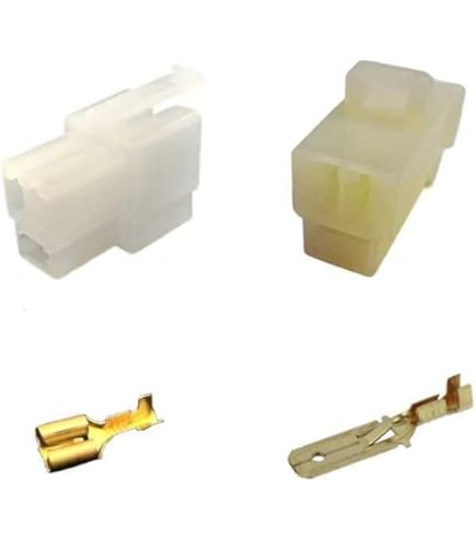 Connettore Maschio Mate-N-Lok 4 Vie - Per Cablaggi ErreBi | Passo 6.35 Mm, Bianco, Confezione Da 5 Pezzi - Foto 9