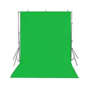 VTS Background Screen Lekera Cotton Backdrop Video Photo Studio Photography Purpose (8x12 ft Green)