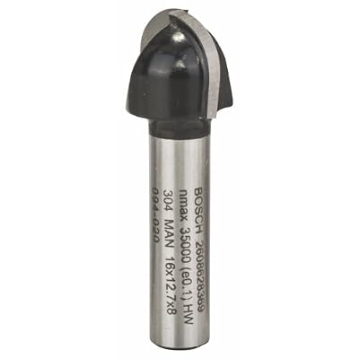 Bosch Fraises à canneler 8 mm, R1 8 mm, D 16 mm, L 12,7 mm, G 45 mm 1pc