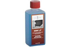 EMIL OTTO 250 g Schwarzfärbe-Schnellbeize NIGRIT "K", zum Kaltbrünieren - Schwarzfärben und Korrosionsschutz von Eisen und Stahl