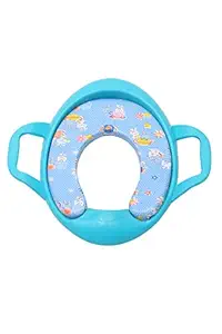 PEEP PEEP Cushioned Potty Seat, Toilet Seat with Handle for Kids (Blue)