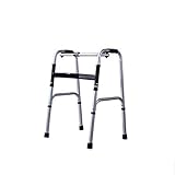 SMZJ Senior Citizens Stainless steel walk aids Rehabilitation equipment Can be folded Four-foot crutches with wheels
