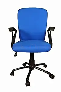 Optimum chair Ergonomic Office Chair INSUFFICIENT INFO TO WRITE BP and PD Staff Series, Blue Fabric, Metal Base, Length (46.5 x 46.5 x 96 cm)