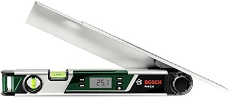 Bosch DIY Winkelmesser PAM 220, 2 x Batterien AA, Schenkelverl&auml;ngerung, Schutztasche (0&deg; - 220&deg; Messbereich, +/- 0,2&deg; Messgenauigkeit)