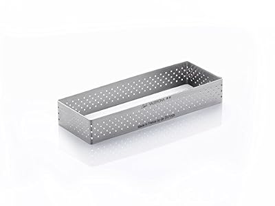 DE BUYER -3099.30 -cercle rectang perfore inox 12x4 cm ht 2